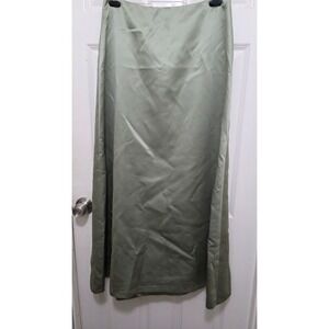 VTG After Six Y2k Regency 90s Glam Sage Green Formal Floor-Length Skirt Size 14